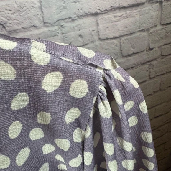 Zara Women's Purple and White Dress - Picture 5 of 7